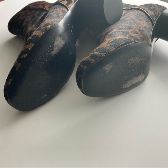 Sandro Sacha Leopard Ankle Boots - Picture 13 of 14